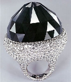 The Spirit of de Grisogono black diamond ring, 312.24 carat black diamond