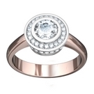 Rose Gold Multi-stone Diamond Engagement Ring - 1791 Diamonds Rose Gold Multi-stone Diamond Engagement Ring - 1791 Diamonds