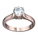 Rose Gold Solitaire Diamond Engagement Ring - 1791 Diamonds Rose Gold Solitaire Diamond Engagement Ring - 1791 Diamonds