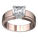 Rose Gold Diamond Engagement Ring - 1791 Diamonds Rose Gold Diamond Engagement Ring - 1791 Diamonds