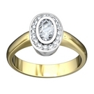 Opera Cluster Diamond Engagement Ring - 1791 Diamonds Opera Cluster Diamond Engagement Ring - 1791 Diamonds