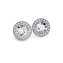 cluster diamond earrings