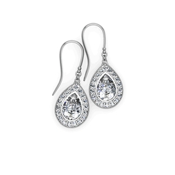 pear shaped diamond earrings