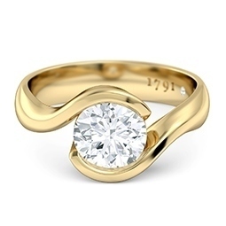 The Embrace Yellow Gold Engagement Ring