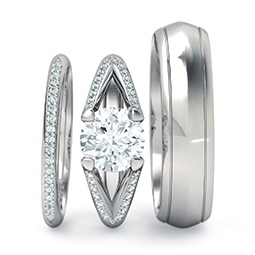 Platinum Wedding Ring Set