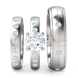 Men's Diamond Wedding Ring Set