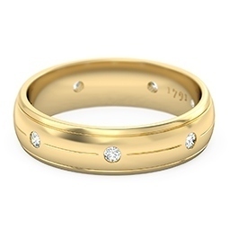 Yellow Gold Men's Wedding Ring