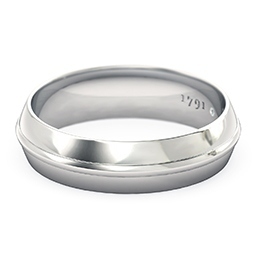 1791 Solitaire White Gold Men's Ring