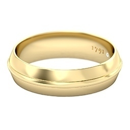 1791 Solitaire Yellow Gold Men's Ring