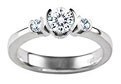 DR2PLRB 0ur Designer diamond ring from the 1791 New Zealand Designer Collection, featuring platinum set round brilliant diamonds