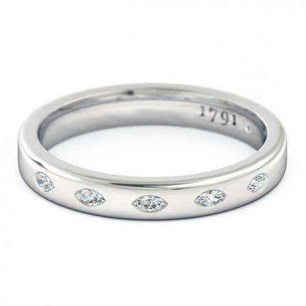  Platinum 950 Duchess Celebration Ring