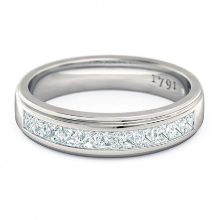  Platinum 950 1791 Princess Celebration Ring