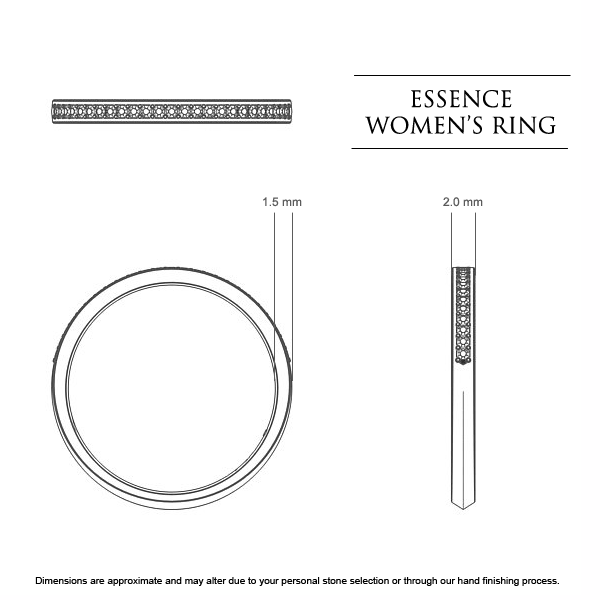 s Essence Celebration Ring - Dimensions