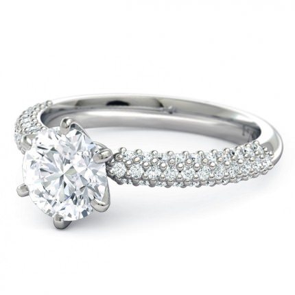 Engagement Ring Platinum 950 Passione - Side View