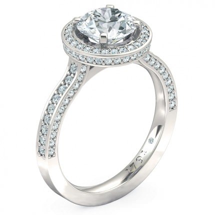 Engagement Ring Platinum 950 Sempre - Main View