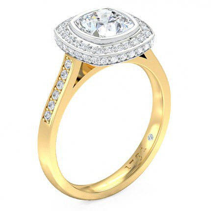 Cushion Diamond Ring Floriana - Main View