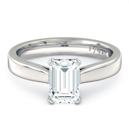 Emerald Engagement Rings Platinum 950 Brilliante