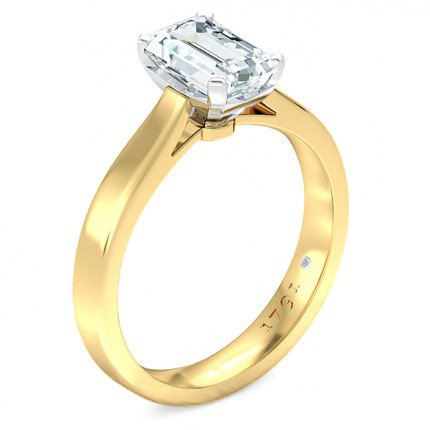 Emerald Engagement Ring Brilliante - Main View