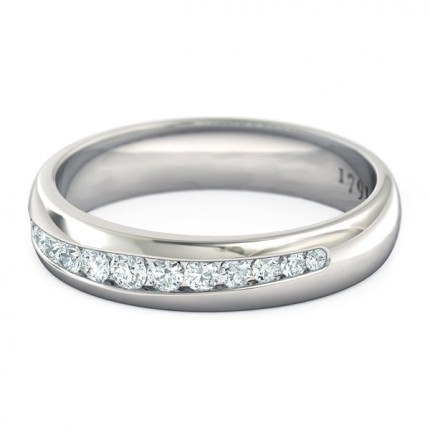 Diamond Ring White Gold Ignite - Side View