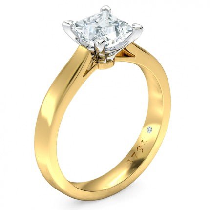 Princess Diamond Ring Princess Solitaire - Main View