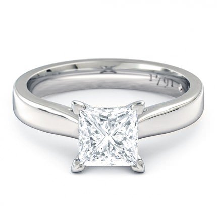 Princess Engagement Rings Platinum 950 Princess Solitaire
