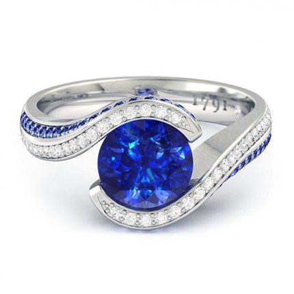 Sapphire Rings White Gold Kya
