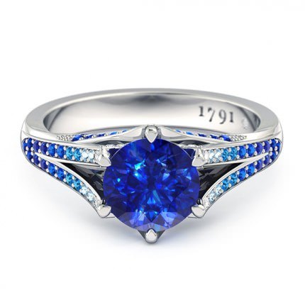 Sapphire Rings White Gold Alta