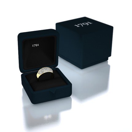 Diamond Ring Platinum 950 The Siren - Box View