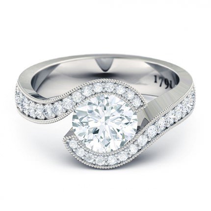 Engagement Rings Platinum 950 Perlina