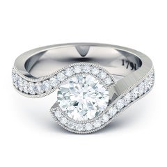 Engagement Rings White Gold Perlina