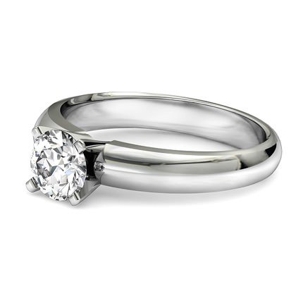 Diamond Ring Platinum 950 Allure - Side View
