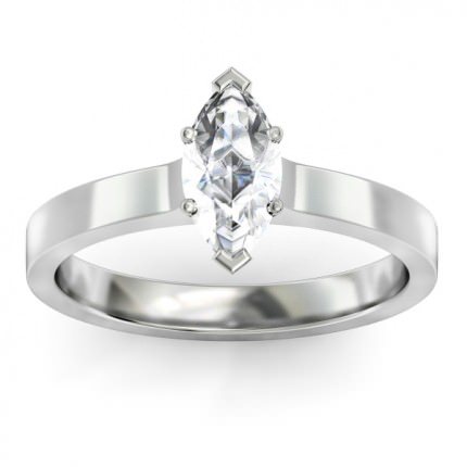 Marquise Diamond Rings White Gold Duchess
