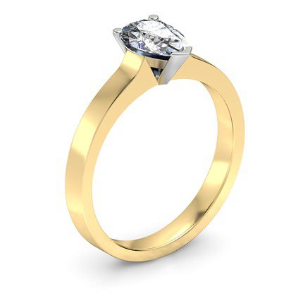 Pear Diamond Ring Pero - Main View