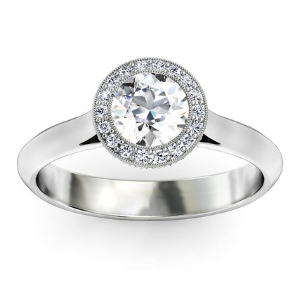 Diamond Rings White Gold 1791 Cluster