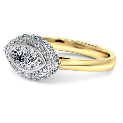 Marquise Diamond Ring Venecia - Side View