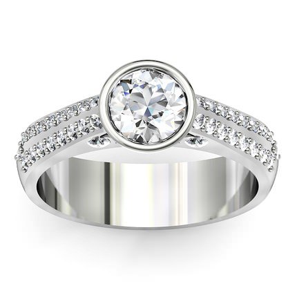 Diamond Rings White Gold Carlotta