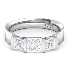 Princess Engagement Rings White Gold Karine