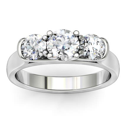 Diamond Rings White Gold Camelia