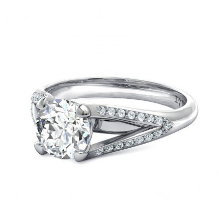 Diamond Ring White Gold Maia - Side View