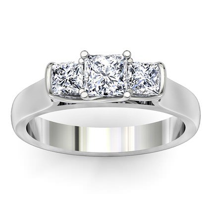 Princess Diamond Rings Platinum 950 Dalila