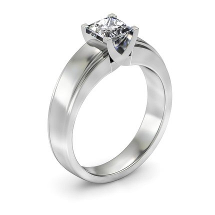 Princess Diamond Ring White Gold Isa - Main View