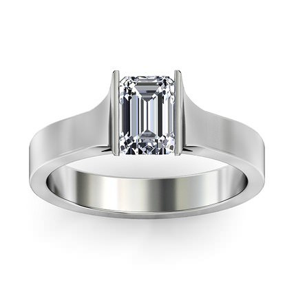 Emerald Diamond Rings Platinum 950 Argenta