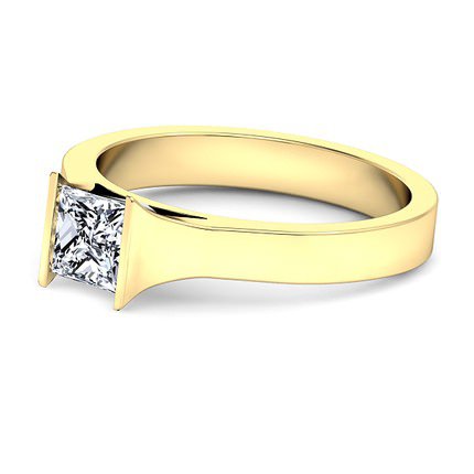 Princess Diamond Ring Incenso - Side View