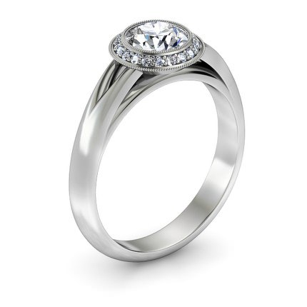 Diamond Ring White Gold Angelica - Main View
