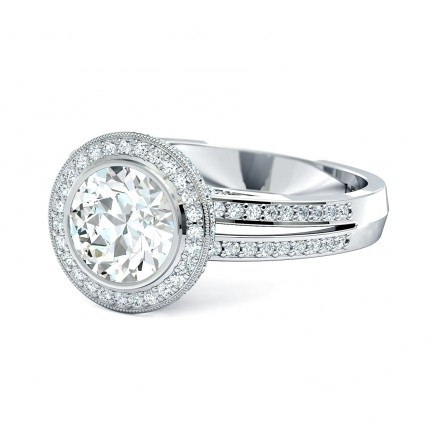 Diamond Ring Platinum 950 Essence - Side View