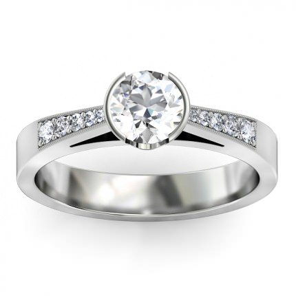 Diamond Rings Platinum 950 Adelina