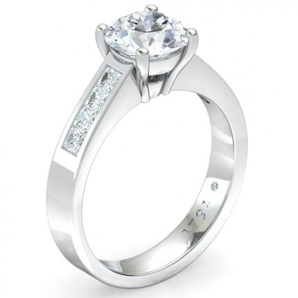 Engagement Ring Platinum 950 Fiorella - Main View