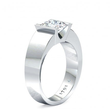 Princess Diamond Ring White Gold La Lucia - Main View
