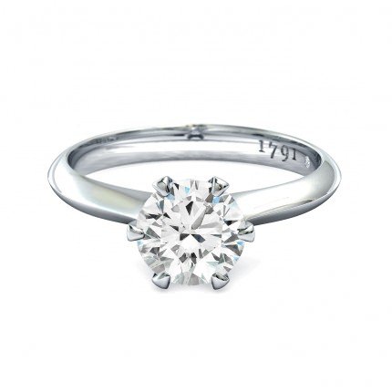 Diamond Rings Platinum 950 1791 Solitaire