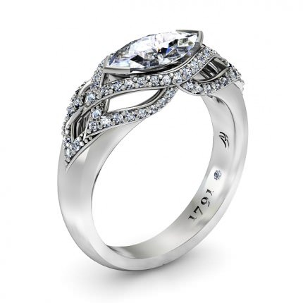 Marquise Diamond Ring Platinum 950 Aura - Main View